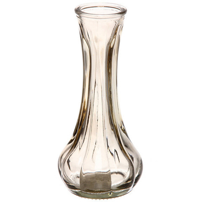 Ваза стеклянная «Муза» 4*16см медовая