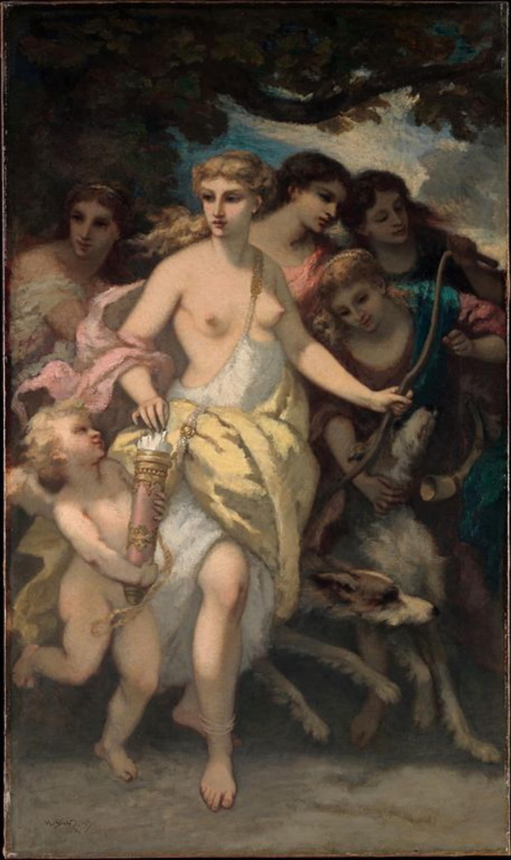 Narcisso Virgilio Diaz de la Pena (1807-1876) - эротическое искусство французского художника