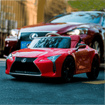 Детский электромобиль "Lexus LC500" JE1618 12V,красный