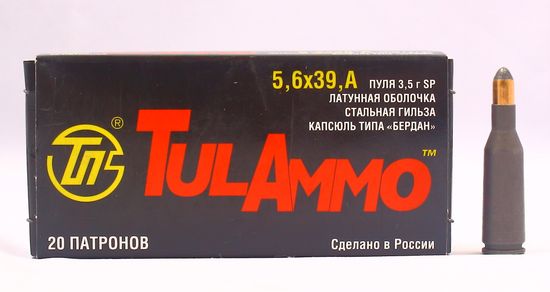 Патрон ТПЗ Tulammo 5.6х39 A 3,5 гр. SP (Тула)