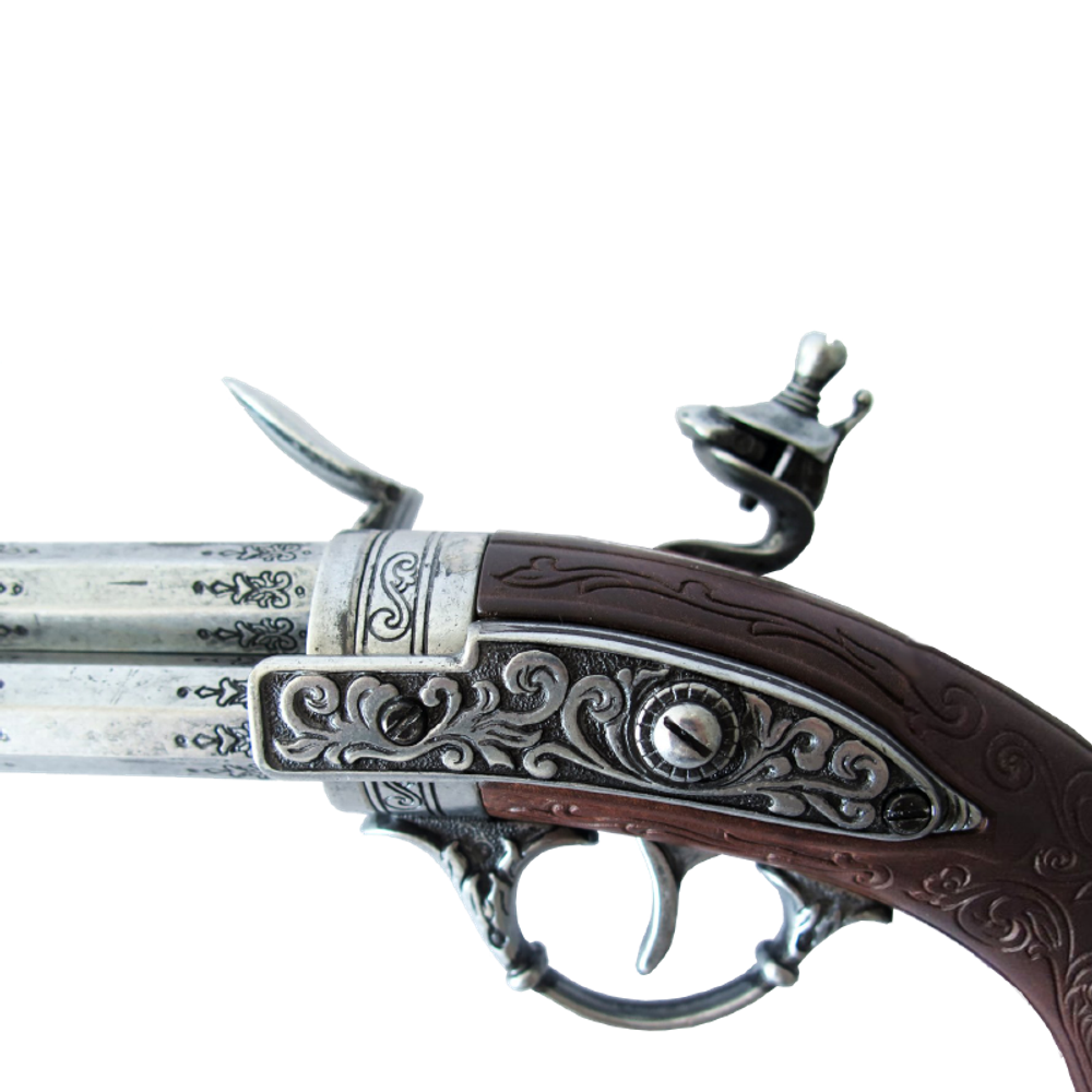 Denix Пистоль 3-х ствольный, системы Флинтлок, Франция 18 в.