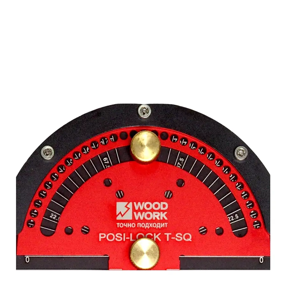Линейка разметочная профессиональная 300 мм с транспортиром Woodwork RUL-300P