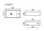 Рукомойник Ceramica Nova Element 41,7, см CN6051LMB чёрный матовый
