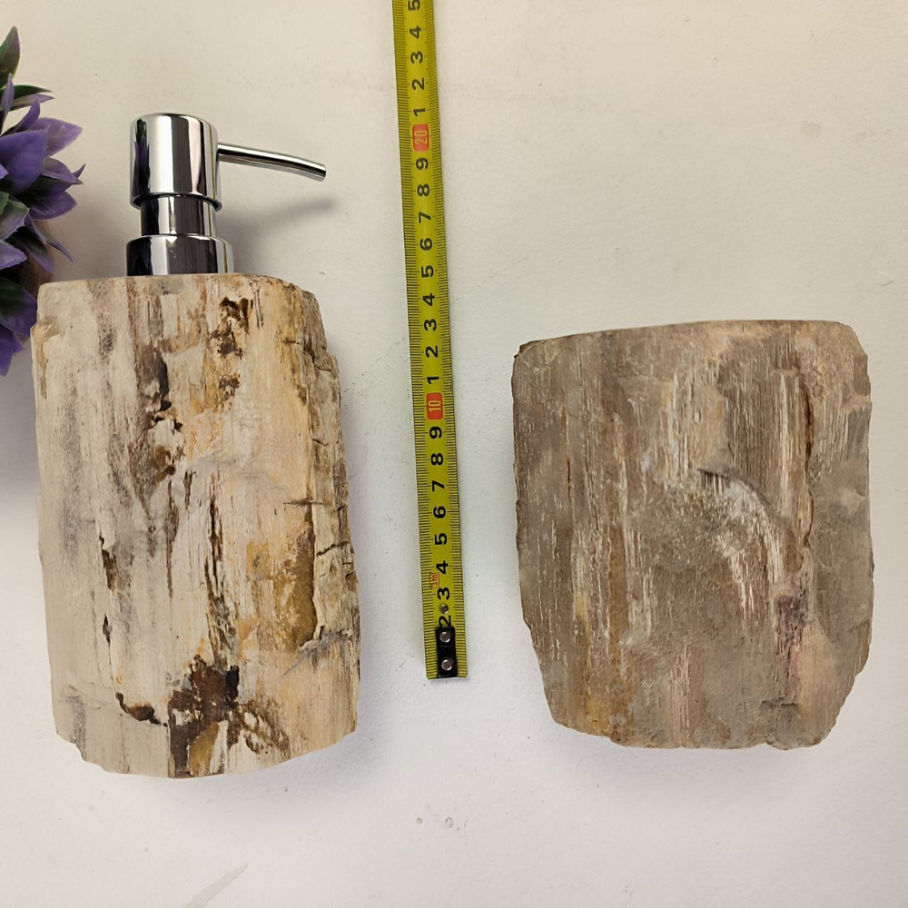 Набор из окаменелого дерева 3 предм Fossil Set NF-62865 поднос 30см*40см
