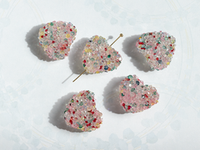 Бусина "Сахарное сердце", цвет микс (1шт)