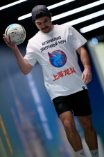 Футболка белая "Нотариально заверенный мерч" ХК Шанхайские драконы (ТМ JOGEL)