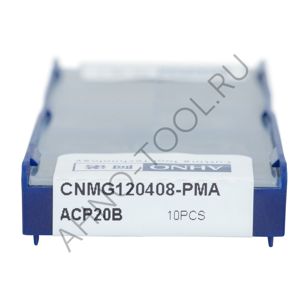 Пластина твердосплавная ISO CNMG120408-PMA ACP20B AHNO по стали, получистовая