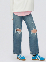 Женские рваные джинсы с завышенной талией Levi's Ribcage Straight Ankle 72693-0180