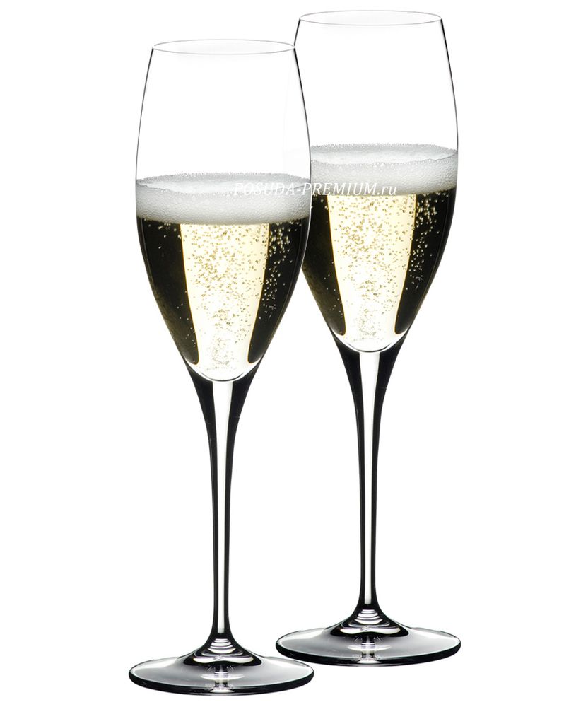 Riedel Бокалы для шампанского Champagne Glass Heart to Heart 330мл - 2шт