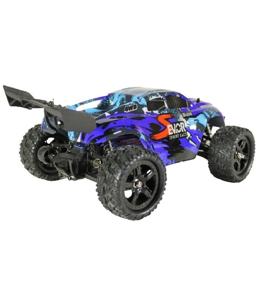Радиоуправляемая трагги Remo Hobby S EVO-R Brushless V2.0 (синяя) 4WD 2.4G 1/16 RTR