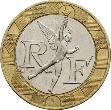 10 франков 1988-2001 Франция. Гений свободы