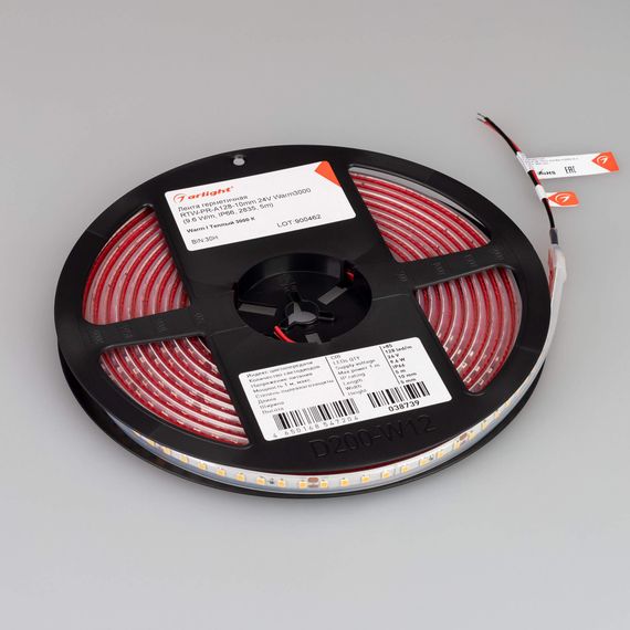 Светодиодная лента Alright 9,6W/m 128LED/m 2835SMD теплый белый 5M 038739