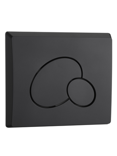 Кнопка черная матовая нажимная для инсталляции WeltWasser  WW MARBERG 410 RD MT-BL  10000010234  Круглая