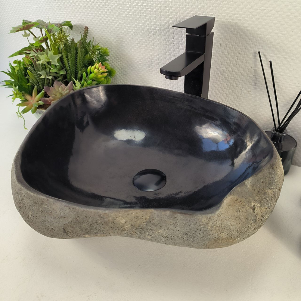 Раковина из речного камня RS-65428 46*39*15 0856