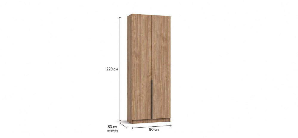 Рим 80 шкаф распашной 2Д + ящики 01