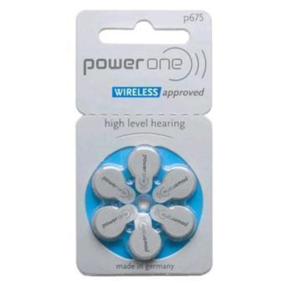 Батарейка PowerOne ZA 675 BL6 Zinc Air.jpg