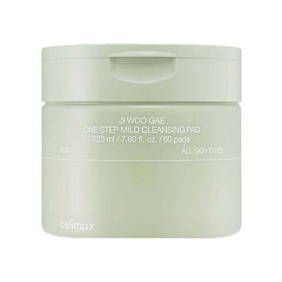 Очищающие пэды для снятия макияжа Celimax Ji Woo Gae One Step Mild Cleansing Pad, 60 штук 225 мл