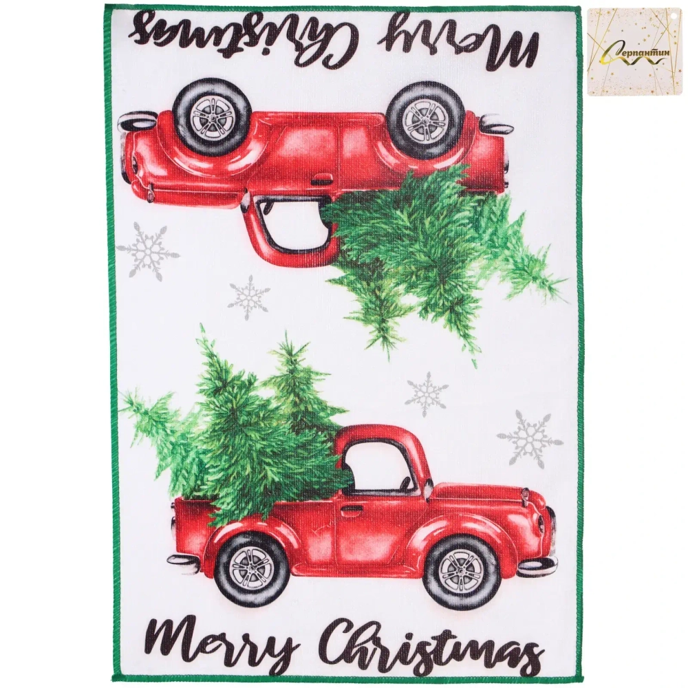 Полотенце кухонное «SPARKLE - Праздничные хлопоты» 40*58 см, микрофибра 210 гр/м2