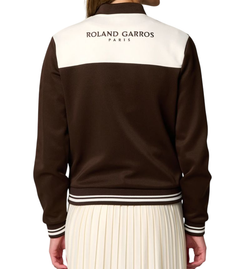 Женская Кофта теннисная Roland Garros Heritage Talia Teddy - шоколадная