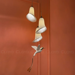 Подвесной светильник Cloyd OSANNA P3 / Ø28 см - керамика - белый (арт.11888)