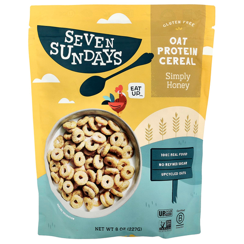 Seven Sundays, Овсяные протеиновые хлопья, Simply Honey, 227 г (8 унций)