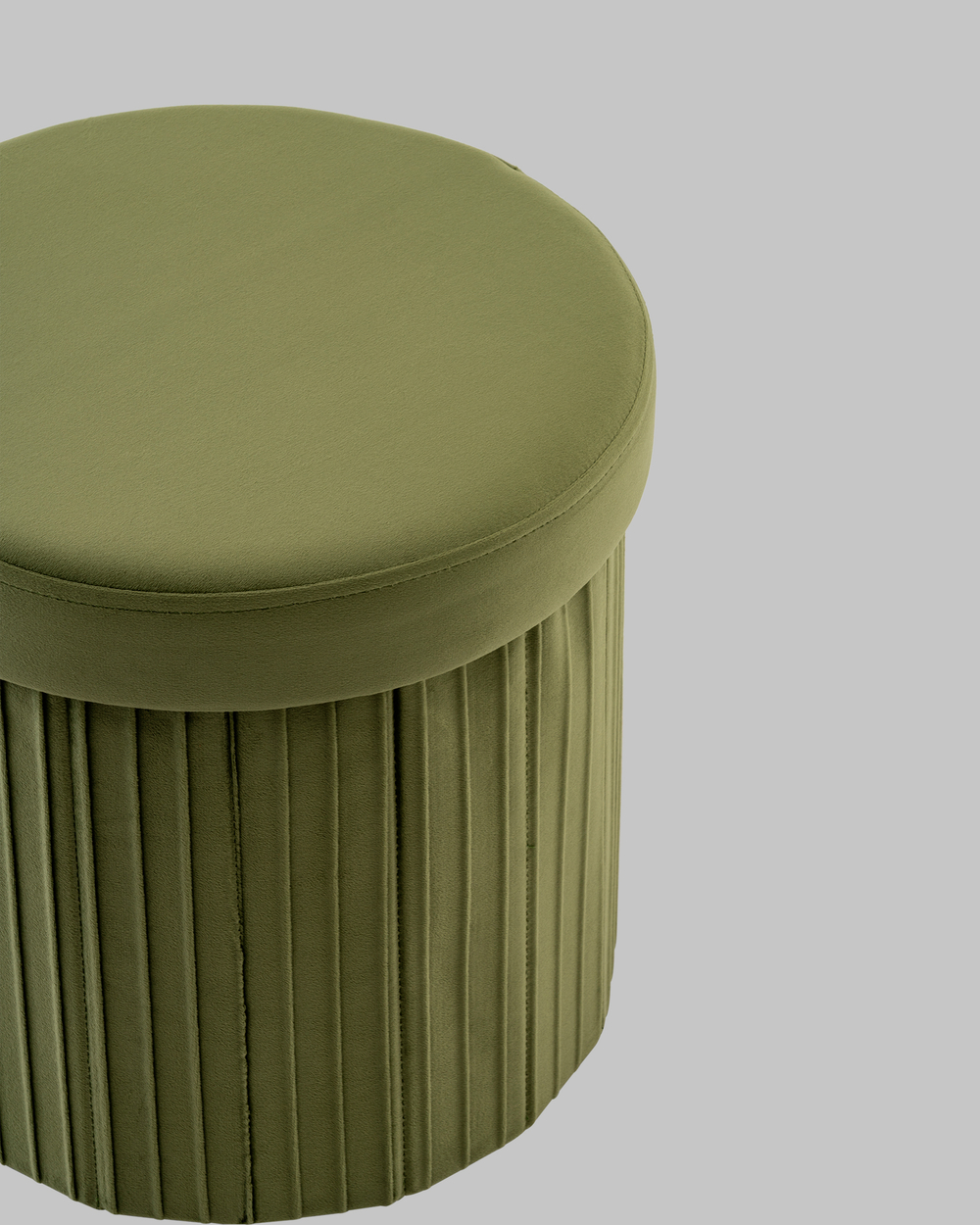 Пуф складной с ящиком Store Round травяной