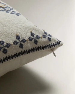 ZARA HOME ЧЕХОЛ ДЛЯ ДЕКОРАТИВНОЙ ПОДУШКИ С ВЫШИВКОЙ