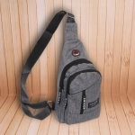 Сумка - мессенджер «Element - hit», цвет серый, два отделения, 30*17*5см