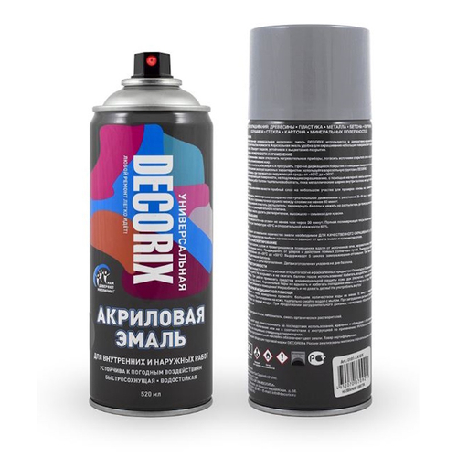 Эмаль аэроз. DECORIX акрил. светло-серая 520мл  0101-27 DX * АКЦИЯ