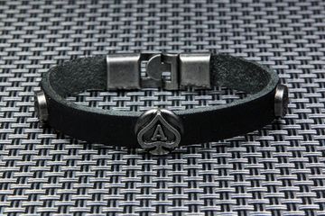 Браслет Карточная Масть " Пика " ( чёрная )