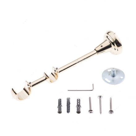 Кронштейн открытый d25/16 мм двухрядный, цвет золото