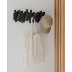 Вешалка настенная Sticks, 49,3 см, эспрессо, 5 крючков