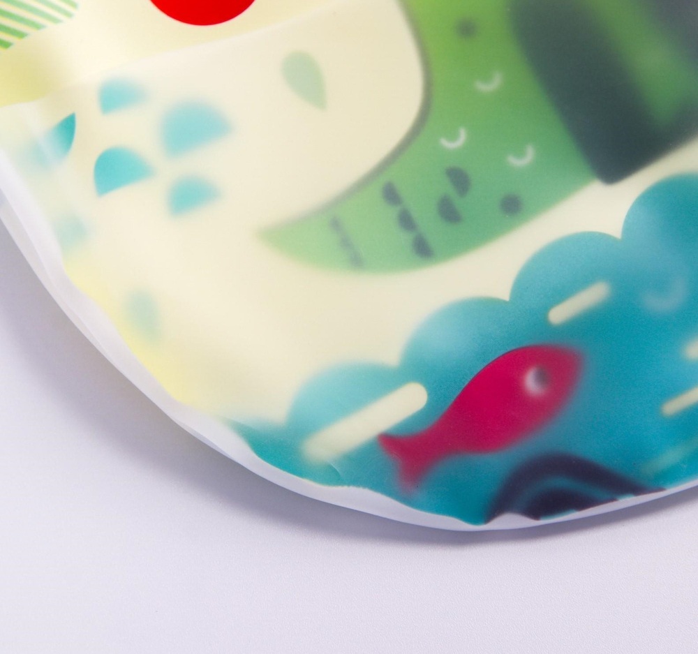 5133361 Нагрудник непромокаемый, мягкий на пороллоне "Крокодил"