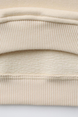 ZARA ТОЛСТОВКА С КРУГЛЫМ ВОРОТНИКОМ, ЭКРЮ