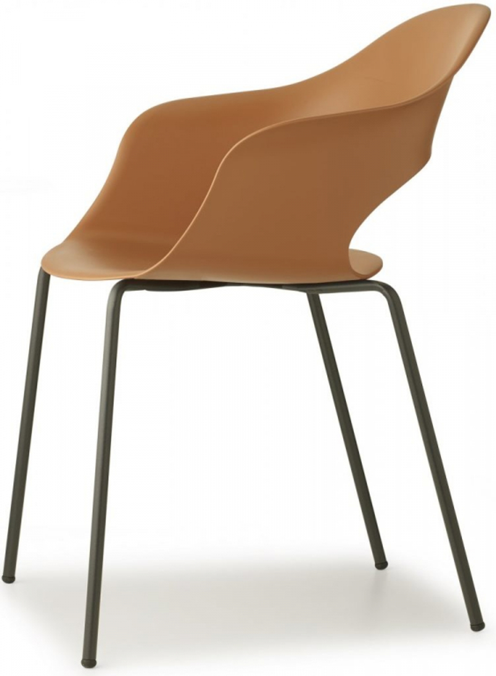 Кресло пластиковое Scab Design Lady B, антрацит, терракотовый