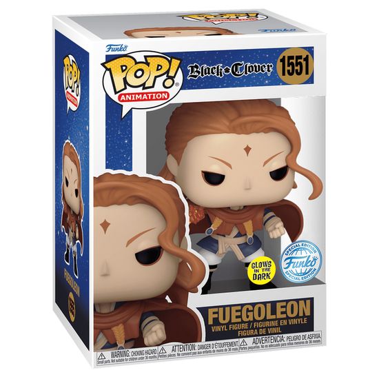 Фигурка Funko POP! Animation Black Clover Fuegoleon (GW) (Exc) (1556) 74393 / Фигурка Фанко ПОП! по мотивам аниме "Чёрный клевер", Фуэголеон