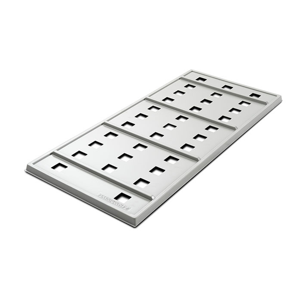 Крышка 32 отверстия 50/50мм (2мм сер.УПП) к ПГ 560*1260мм