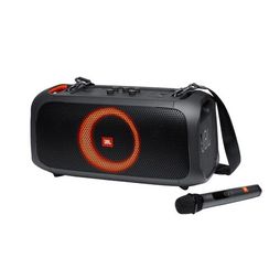 Портативная акустика JBL PartyBox On-The-Go Essential c двумя микрофонами (JBLPBOTGESAS2)