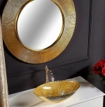 Зеркало Boheme NeoArt Shine 528-G light золото