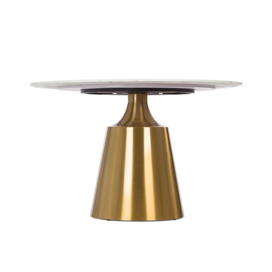 Обеденный стол Pronard диаметр 120 мрамор искусственный