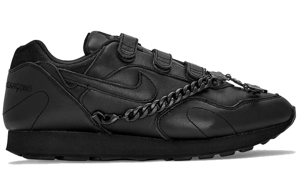 Кроссовки Comme Des Garcons X Nike Outburst Velcro Black Cdg (Женская размерная сетка)