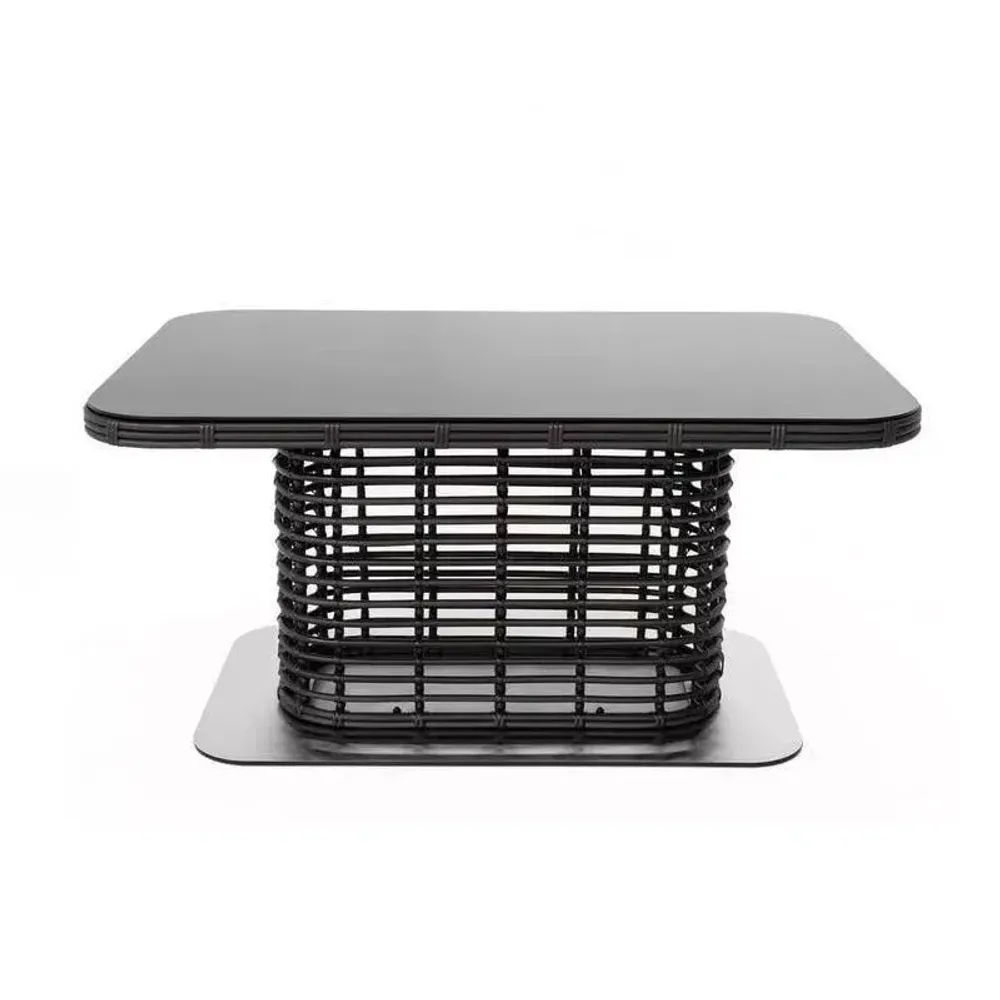 "Блисс" плетеный стол из искусственного ротанга 141х92х75см, цвет бронзовый