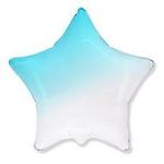 Звезда Бело-Голубой Градиент 18"