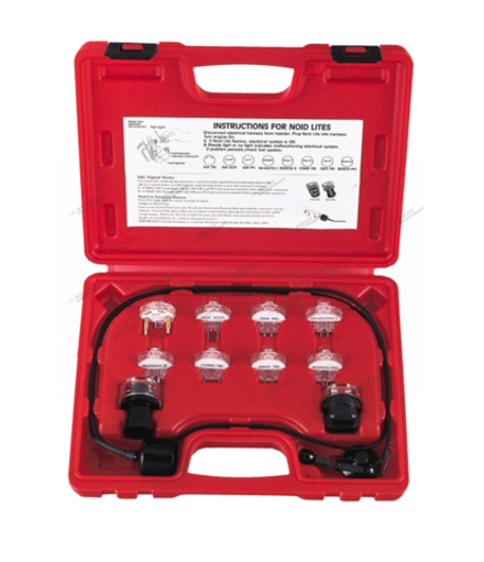 Набор индикаторов для проверки сигналов электронных систем впрыска, 11 пр. в кейсе
