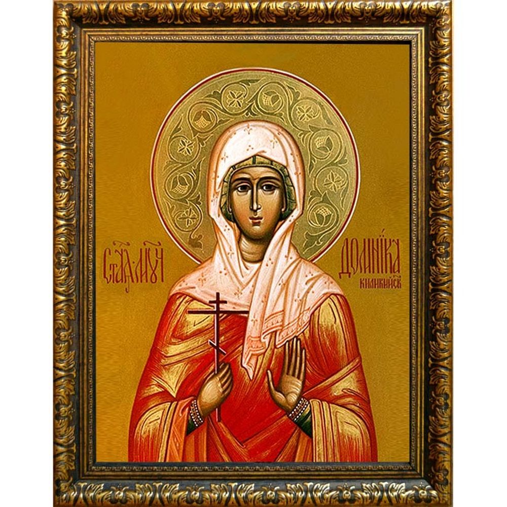 Домника (Домнина) Аназаровская (Киликийская) мученица. Икона на холсте.