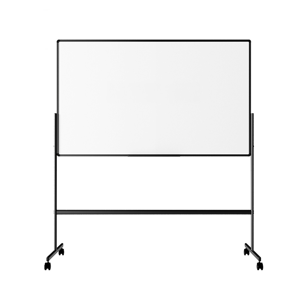 Доска магнитно-маркерная DELI 90 х 150 см, двухсторонняя ,подставка 4 колеса