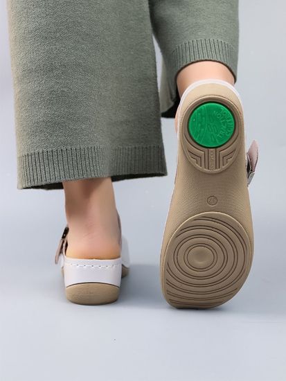 900 | Женские тапочки-сабо (перламутровый)