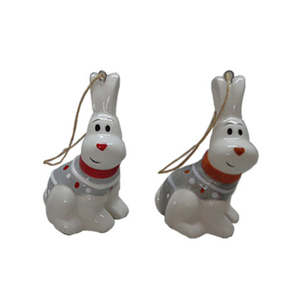 GAEM Изделие декоративное подвесное "Кролик", L5 W3,5 H7 см, 2 в.