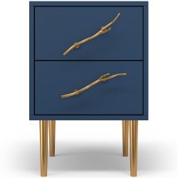 Тумба Арт Колор matte Стайл Голд Королевский синий матовый