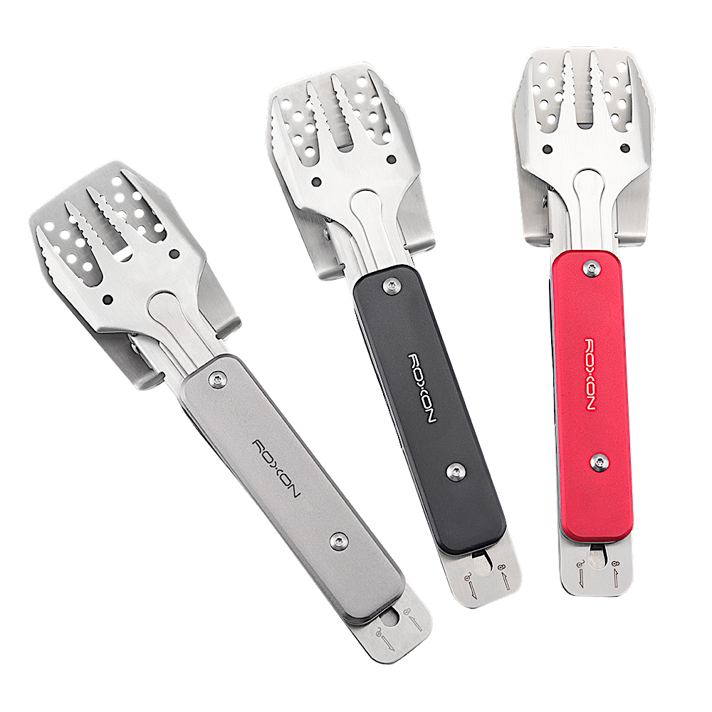 Мультитул для барбекю Roxon S602 Компактный мини набор (4 в 1) -